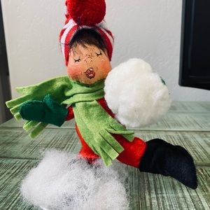 Vintage Annalee Snowball Fight Boys